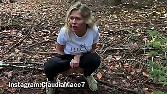 Fucking In The Woods: Masturbation And Cumshot