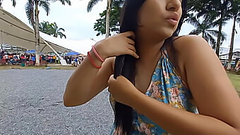 A Sexy Amateur Teen 18+ Enjoys A Friendly Encounter With A Pretty Young Girl In A Park