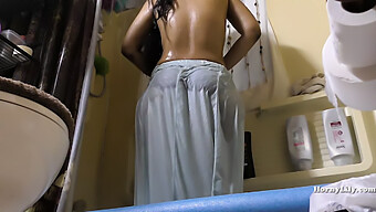 Indian Maid Cleaning And Showering In Hidden Cam Video