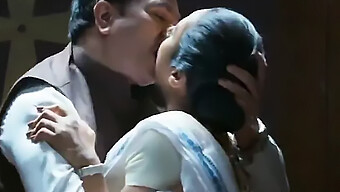 A Dirty Talking Indian Secretary Gives A Blowjob To Her Employer