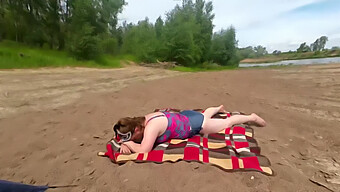 Amateur Russian Wife Gives A Mind-Blowing Blowjob On The Beach