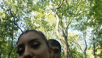 American Girlfriend Gets Fucked In The Woods