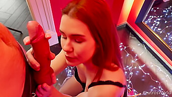 Søte Angelina Gir En Pov Blowjob I Hjemmelaget Video