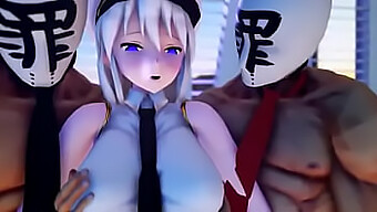 Azurlane'S Mmd Hentai Z Velikimi Naravnimi Joški In Oralnim Seksom