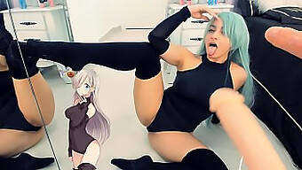 Teen Elizabeth Lions Mút Hai Dương Vật Giả Lớn Trong Cosplay Và Ahegao Cosplay