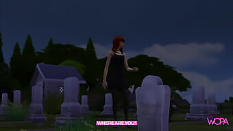 Latina Girl Has One Last Wild Night With Her Boyfriend In The Cemetery